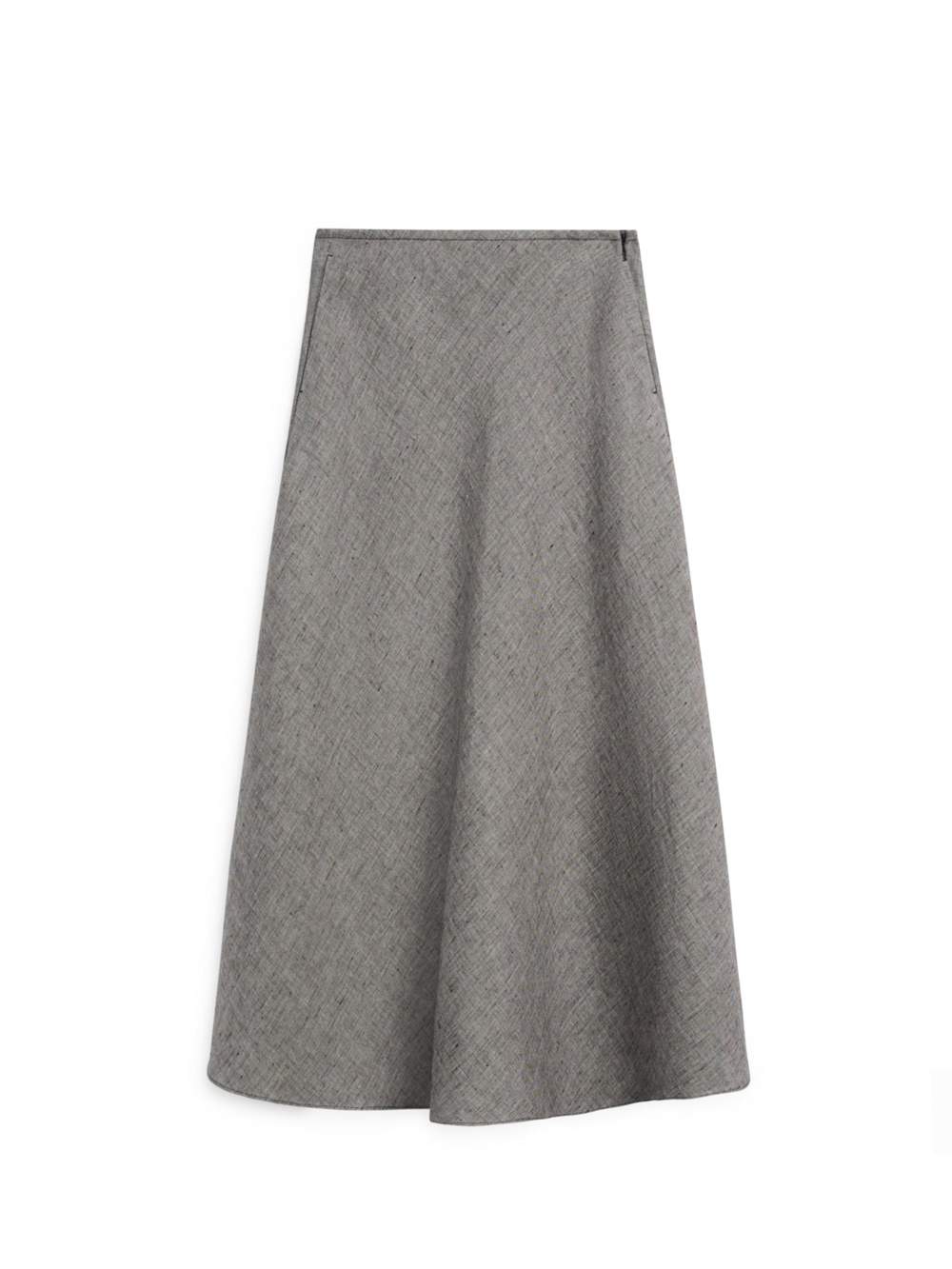 Linen flared midi skirt — Product image 16 of 16