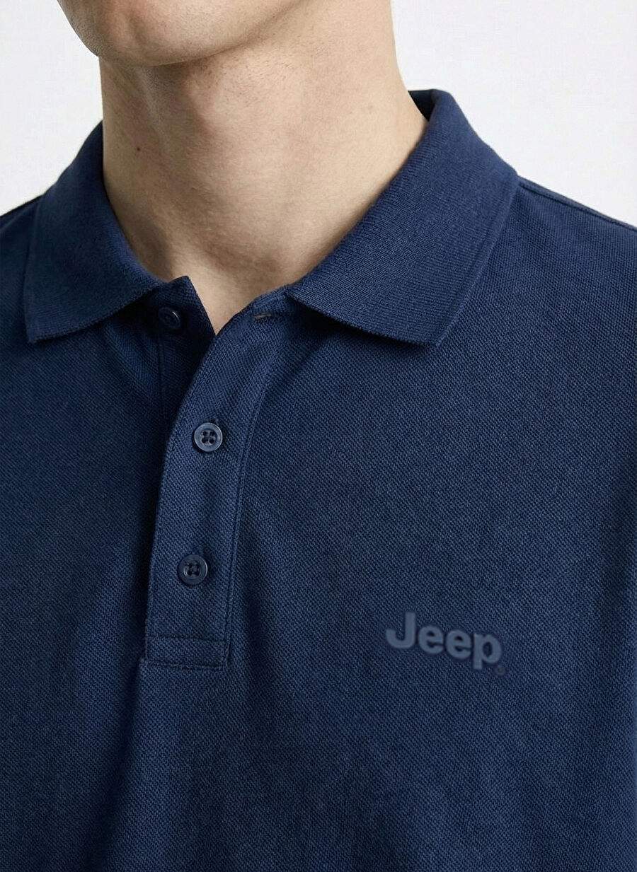Blue Men's 100 Cotton Basic Polo T Shirt J4sm Tst7234 — Product image 5 of 7