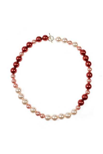 Shiny Double color Necklace with Pearl Standard Color K2386305_089