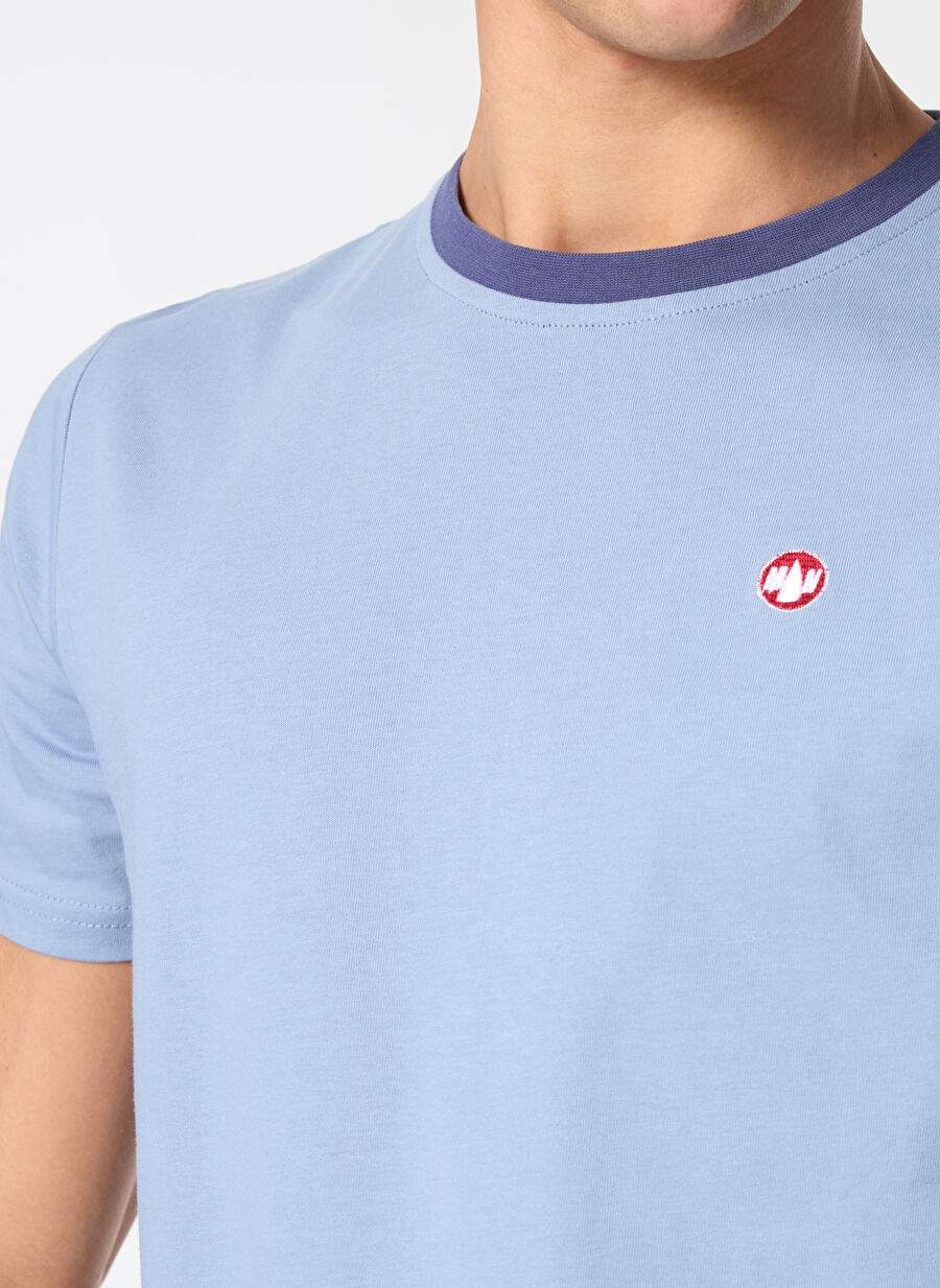 Murphy&Nye Bisiklet Yaka Düz Açık Lacivert Erkek T-Shirt LIMBER T-SHIRT — Product image 4 of 7