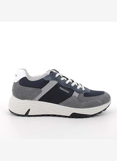 Male Sneaker (Daily) 7636222 IGI&Co UEH 76362 SCAMOS/TELA Graphite Blu
