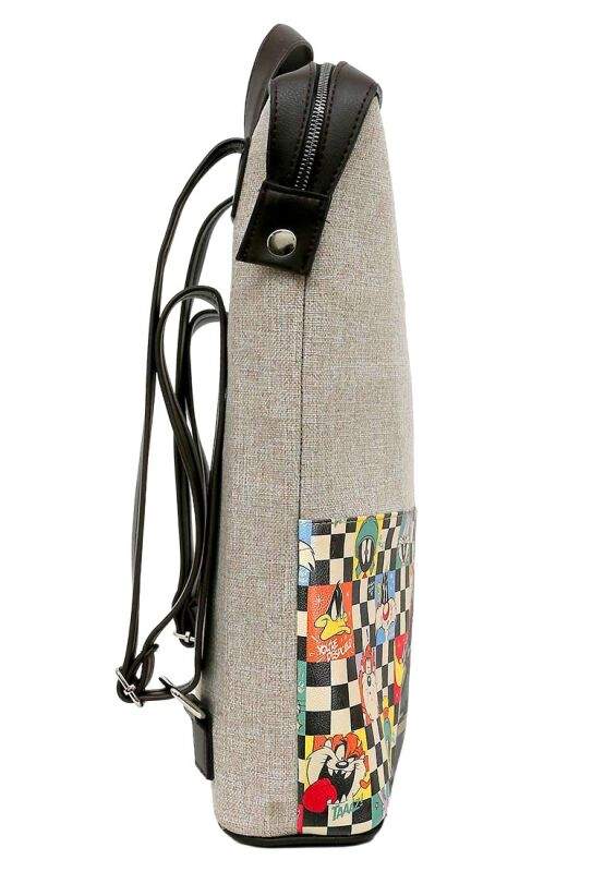 Unisex Vegan Gray Backpack - You're-Despicable Design — Product image 3 of 6