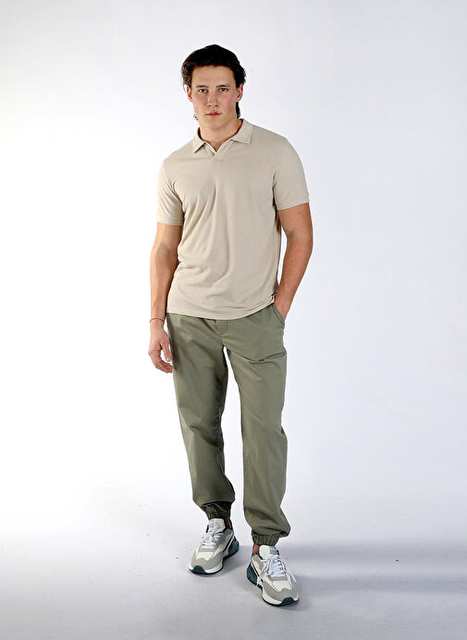 Lee Cooper Bej Erkek Polo T-Shirt 242 LCM 242030 POXLA BEJ