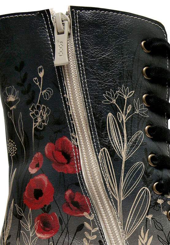 Women Vegan Leather Multicolor Zipper Long Boots - Free Spirit Design — Product image 7 of 7