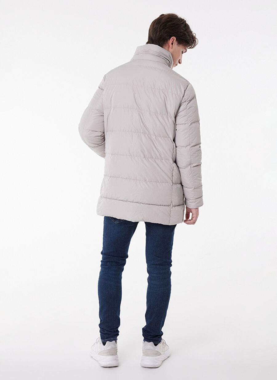 Lee Stand Collar Regular Fit Off White Men's Puffer Jacket L222360 — Product image 6 of 8