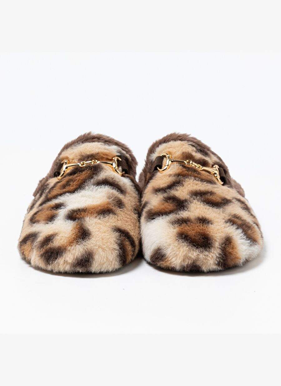Women's Slippers/ Panduf ( Home ) ANAI146-MK Macarena LEOPARDO Camel — Product image 6 of 7