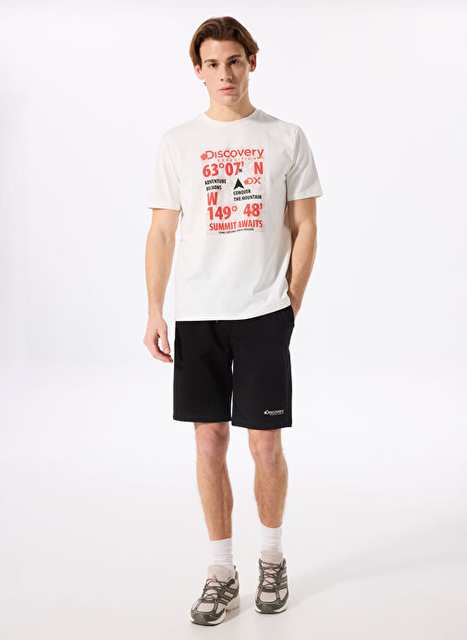 Discovery Expedition Black Men's Printed Sweat Shorts DESTI