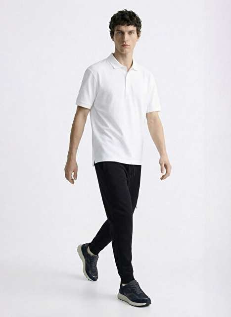 Black Men's Cotton Sweatpants E-WEEPY