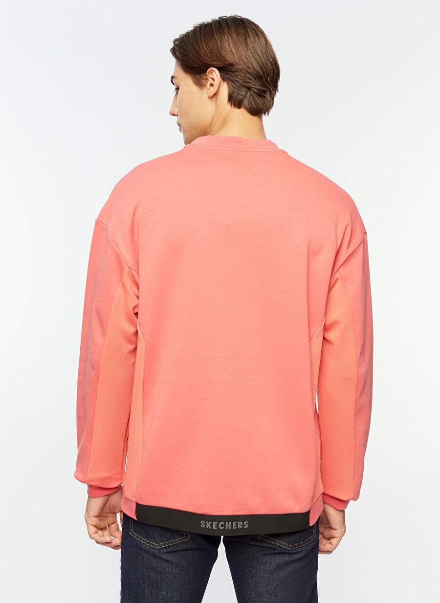 Skechers Pembe Erkek Bisiklet Yaka Sweatshirt -620M 2XI-Lock Crew Neck Sweatshirt — Product image 4 of 5