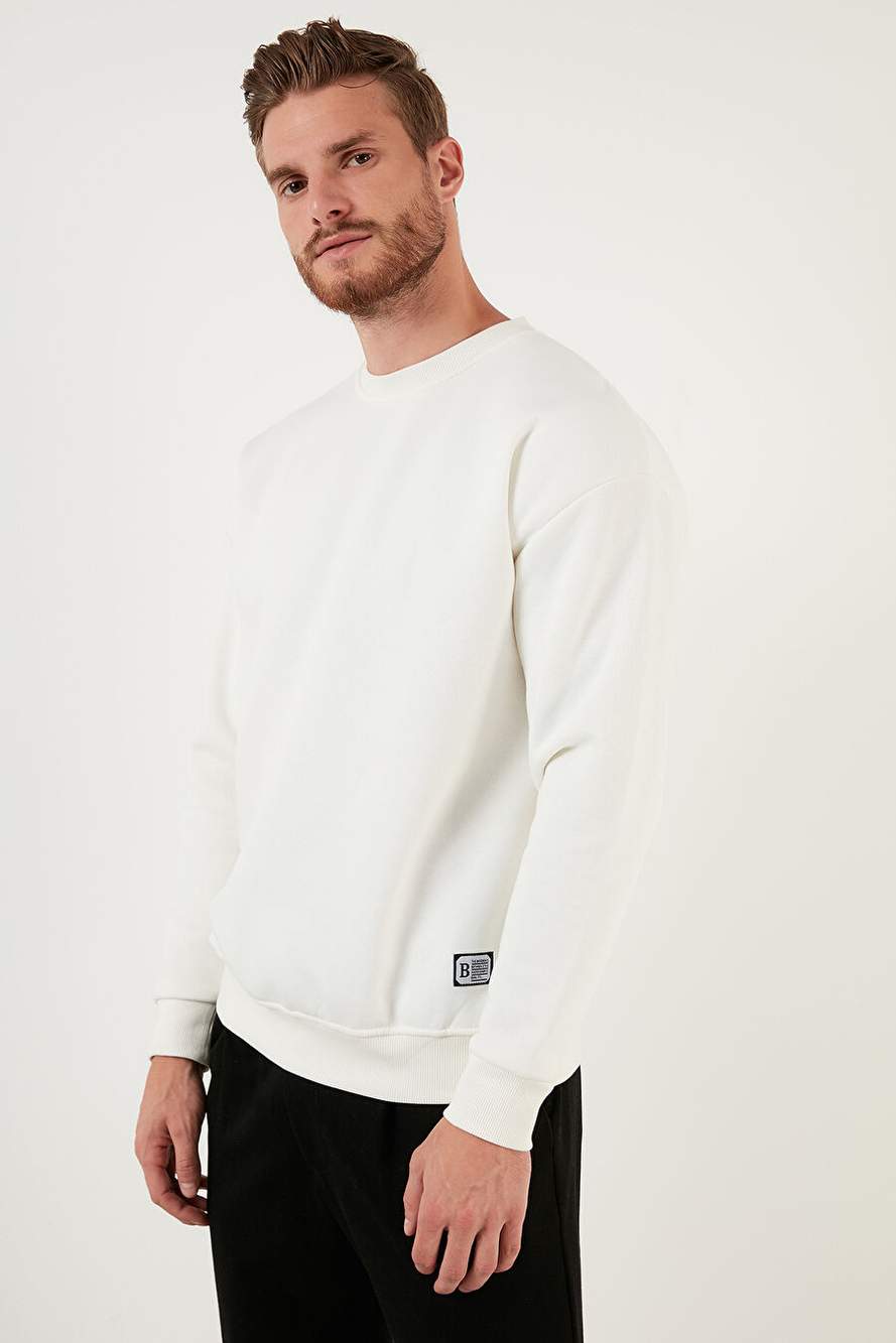 Buratti Regular Fit Bisiklet Yaka Pamuklu İçi Tüylü Yumuşak Şardonlu Erkek Sweatshırt 5905255 — Product image 6 of 7