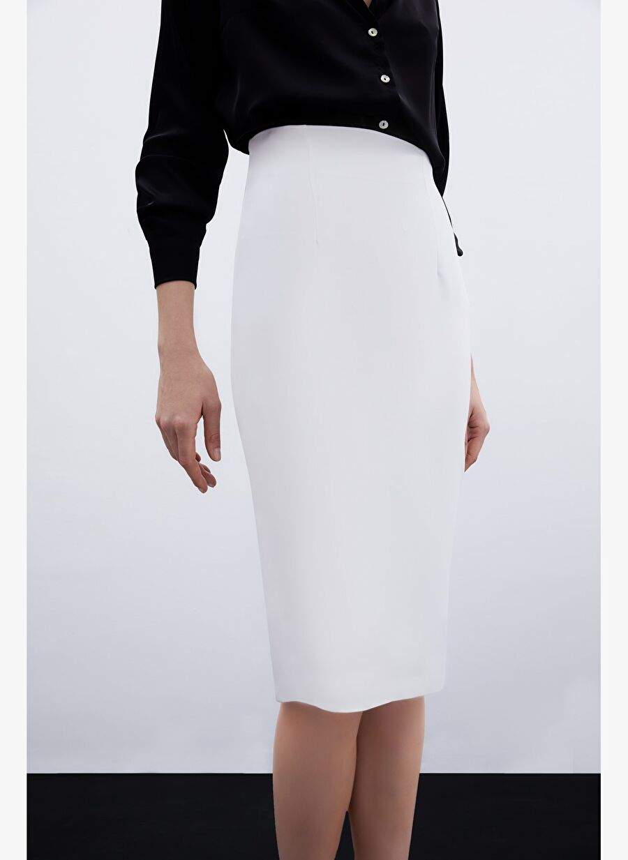 Straight Pencil Skirt - Ecru — Product image 4 of 6