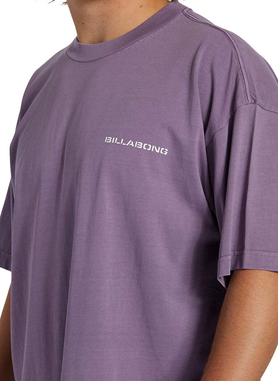 Billabong ABYZT02309_PARADISE BURNIN TEES Purple Regular Fit Patterned Men's T-Shirt — Product image 4 of 7