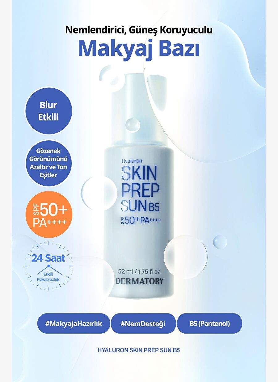 Blur Effective, Moisturizing Sunscreen Makeup Some DERMATTORY Hyaluron Skin Prep Sun B5 SPF50+ — Product image 1 of 8