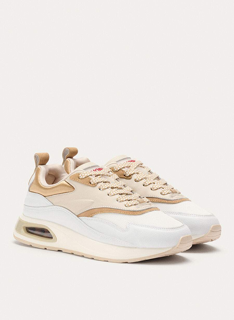 Hoff White-Gold Women's Leather Sneaker 12306001230 — Product image 3 of 7