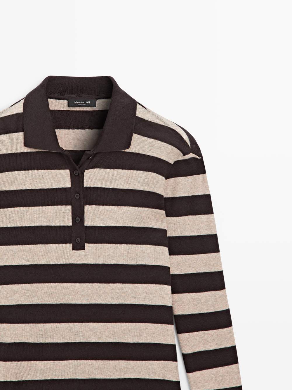 Cotton blend knit polo sweater — Product image 8 of 19