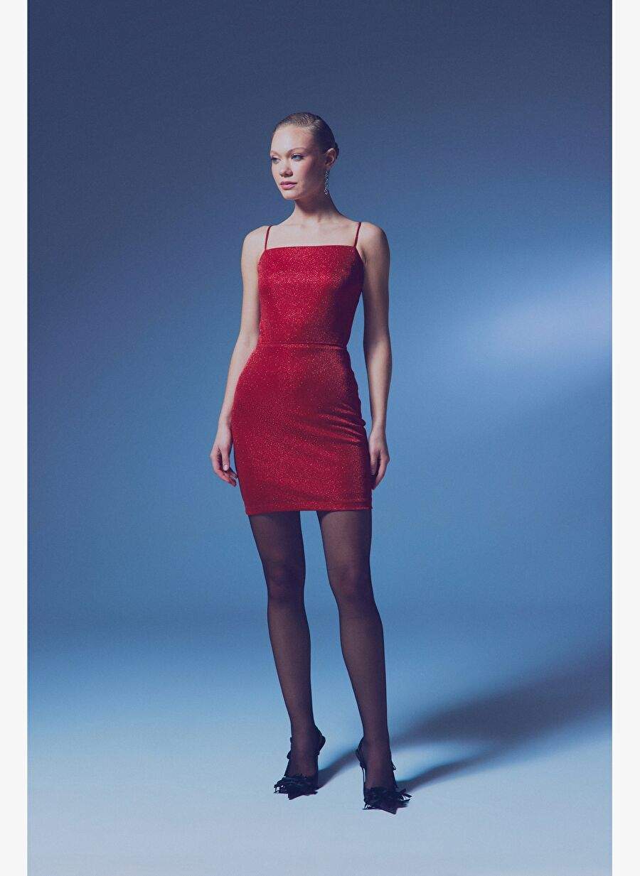 Simli Ip Askl Bodysuit Krmz — Product image 4 of 7