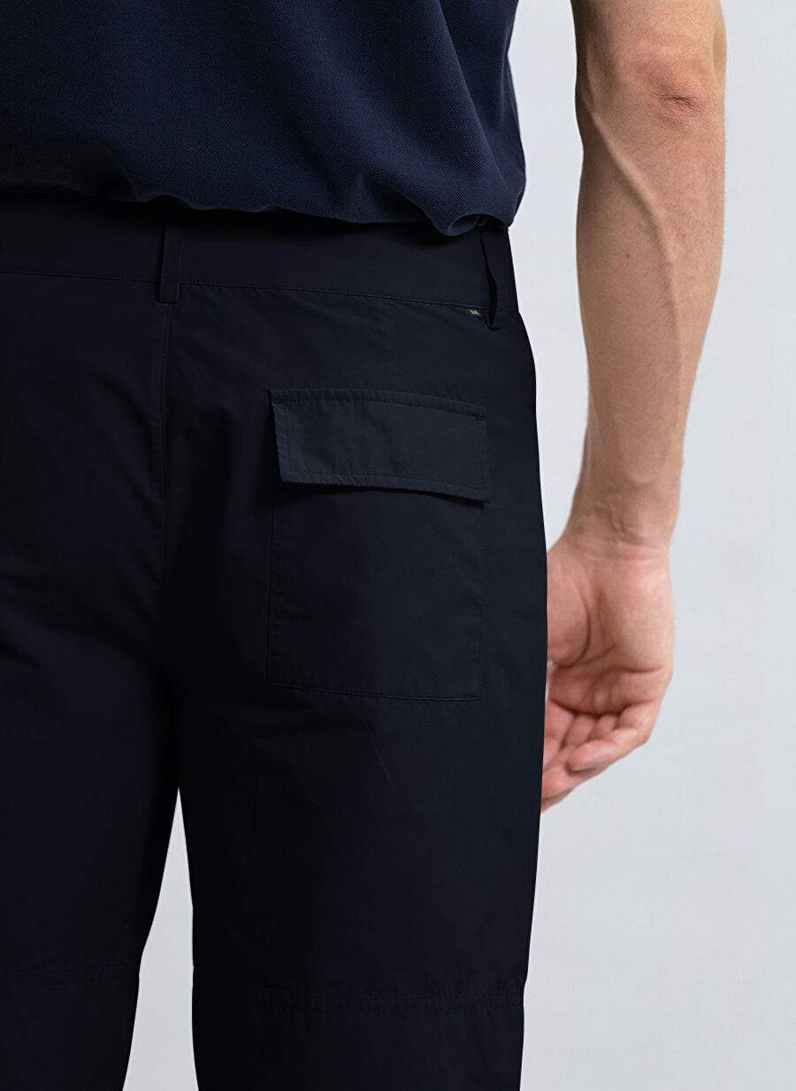 Duno Navy Men's Slim Fit Shorts DAN RECCO — Product image 4 of 7