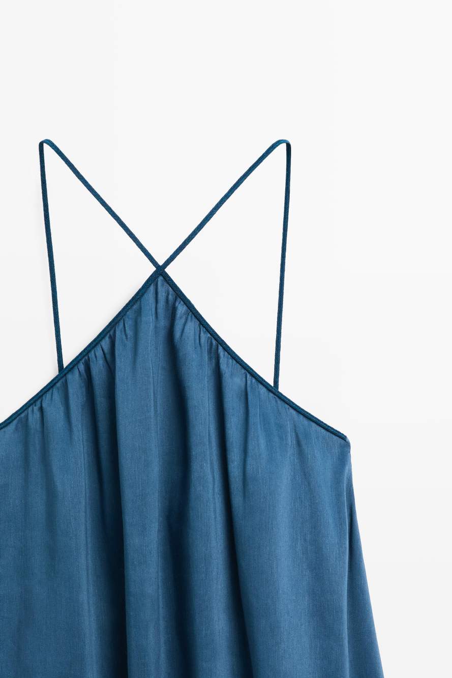 Long flowing dress with criss-cross straps — Product image 5 of 12