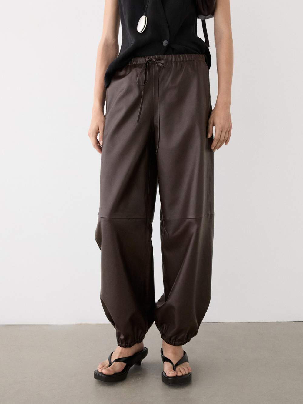 Nappa leather sarouel trousers — Product image 9 of 13