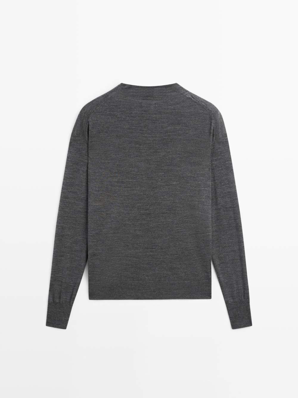 Mock turtleneck cardigan with covered buttons — Product image 9 of 12