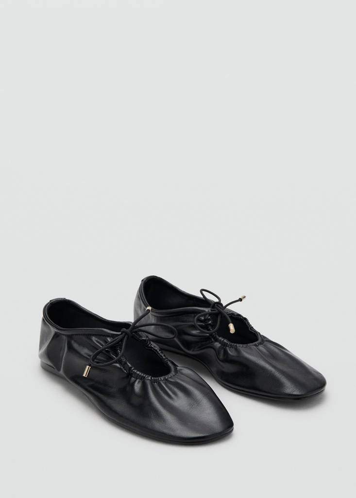 Ruched shoes with bow — صورة المنتج 4 من 6