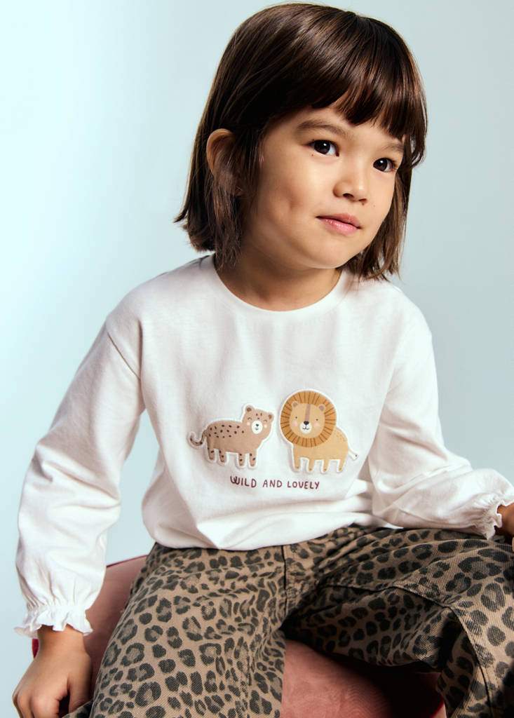 Cotton t-shirt with embroidered lion — Product image 3 of 5