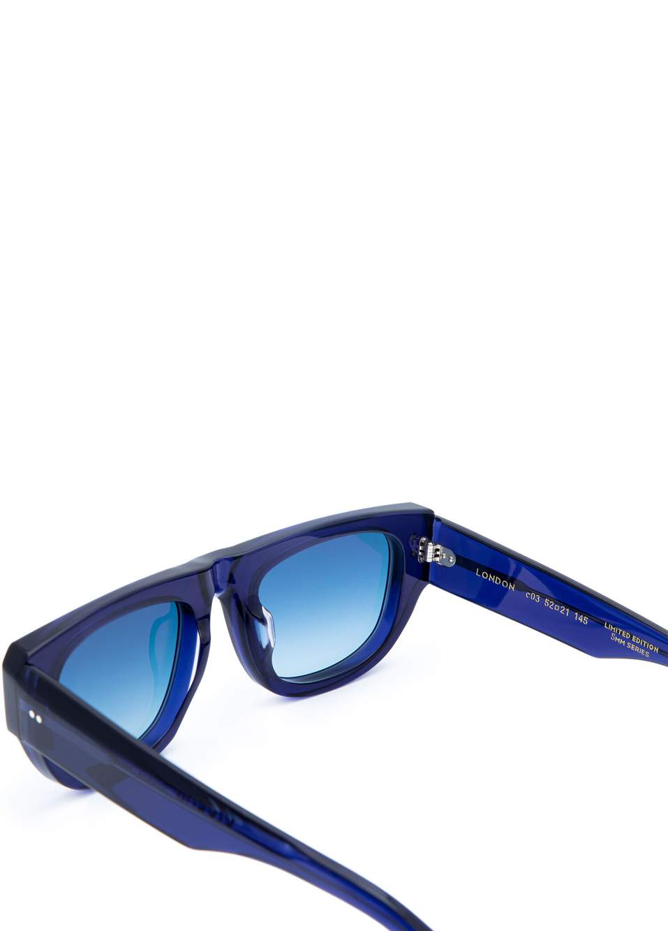 London Heritage Collection Lacivert Asetat Unisex Güneş Gözlüğü — صورة المنتج 3 من 4