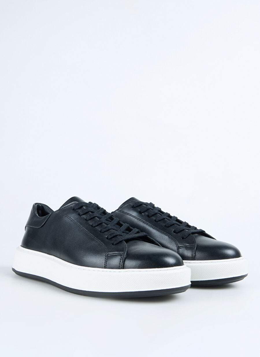 Factory Black Men's Leather Sneakers JAROD — Product image 2 of 11