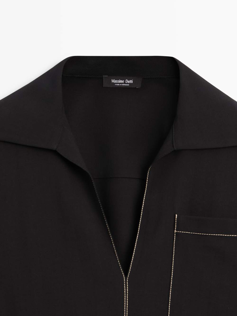 Flowing wool blend overshirt with pocket detail — Product image 8 of 14