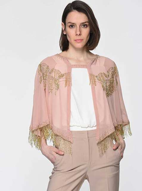 Tassel Embroidered Bolero Standard Color Y1962114_089
