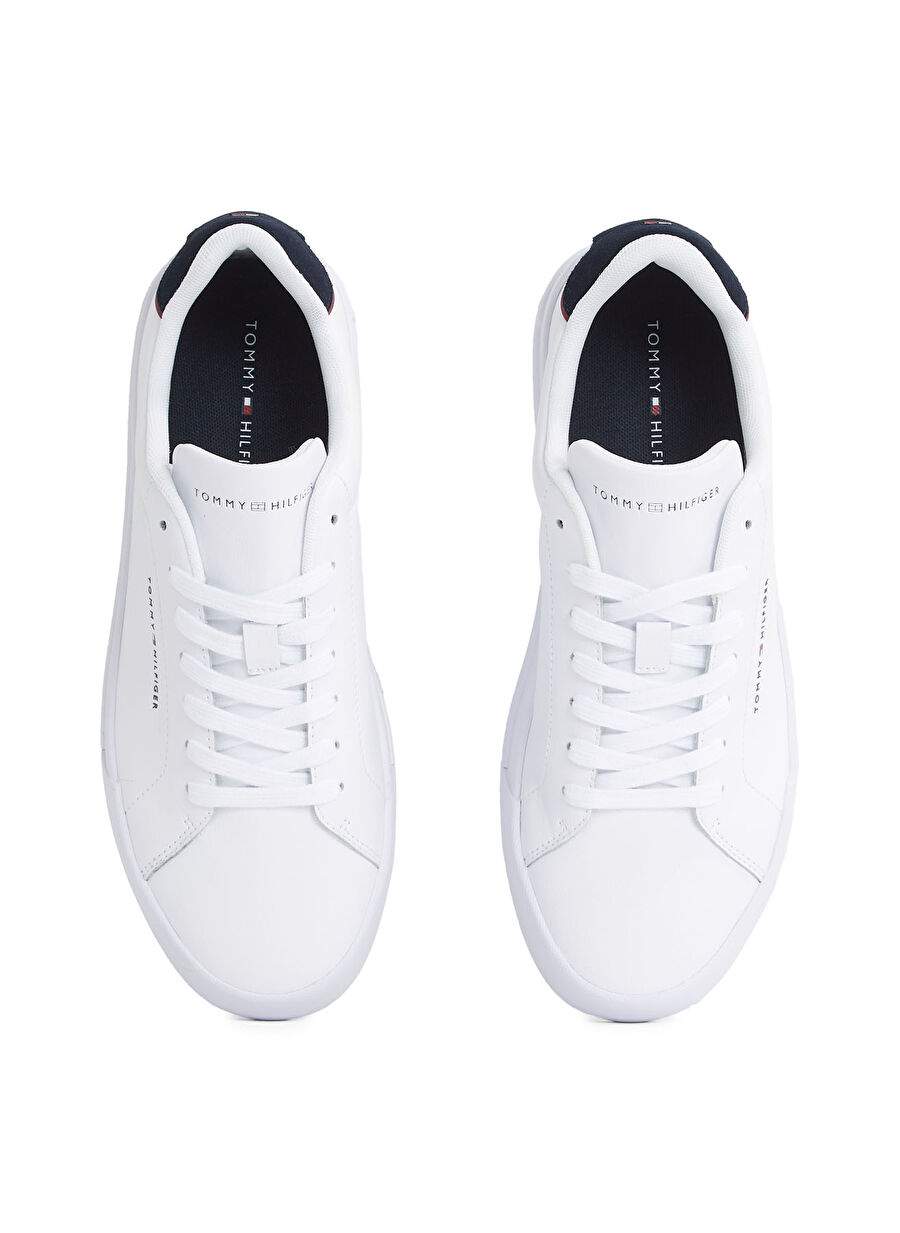 Tommy Hilfiger White Male Sneaker Th Court Lth Detail Ess — Product image 4 of 6