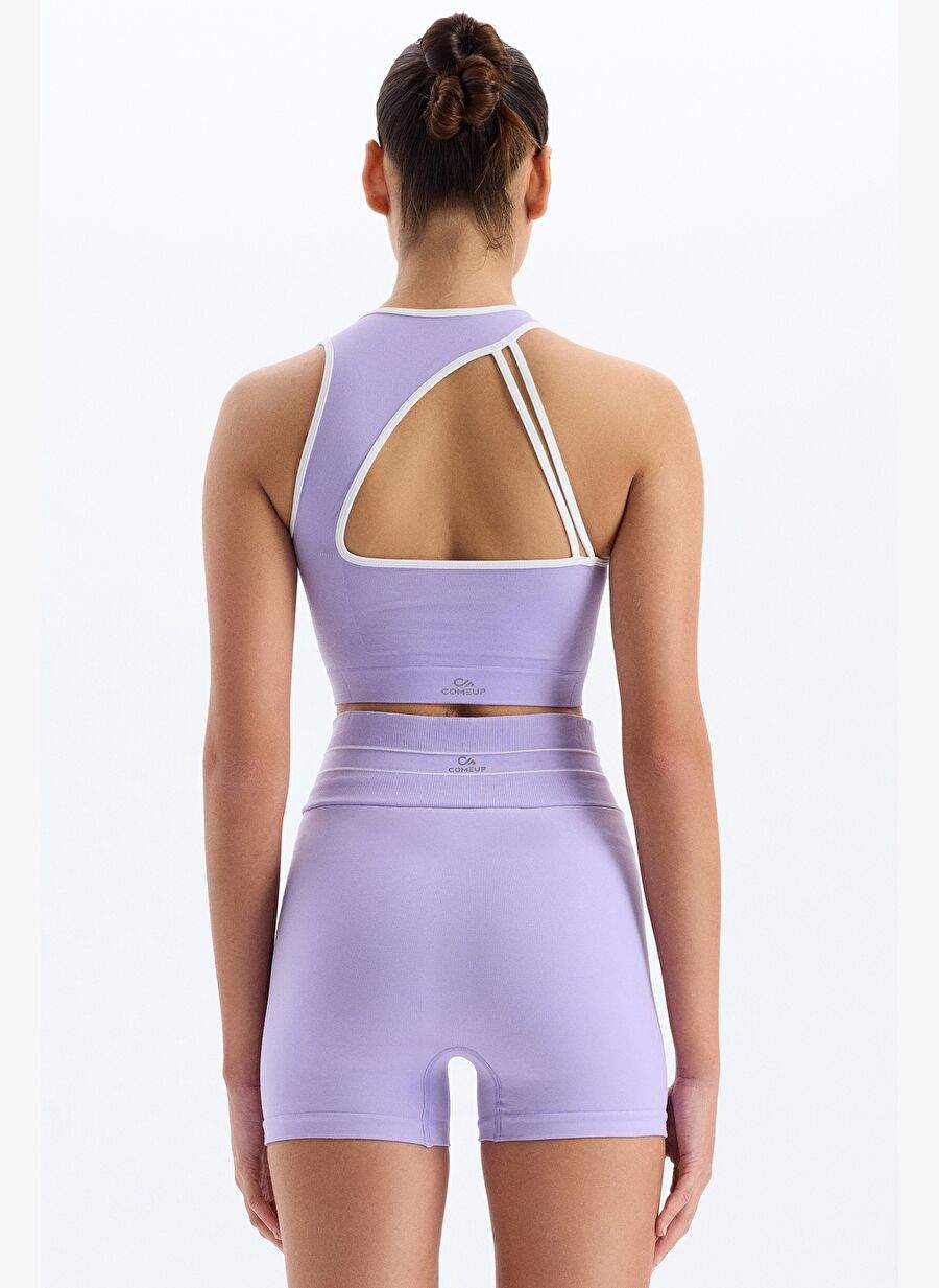 Line Detailed Eyelash Sports Bra Amethyst Purple — Product image 15 of 30