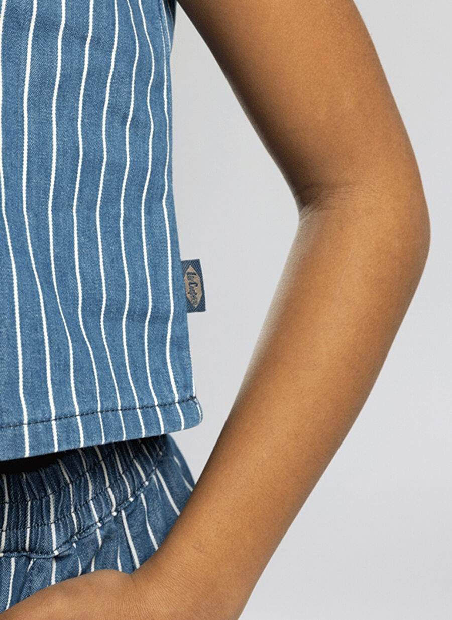 لي كوبر بلوزة مخطط بلوزة 262 LCG 142001 ADEES DENIM — صورة المنتج 5 من 5