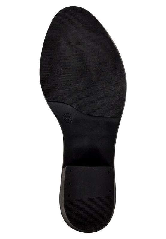 Women Vegan Leather Beige Ankle Boots - Black Dress Design — Product image 7 of 7