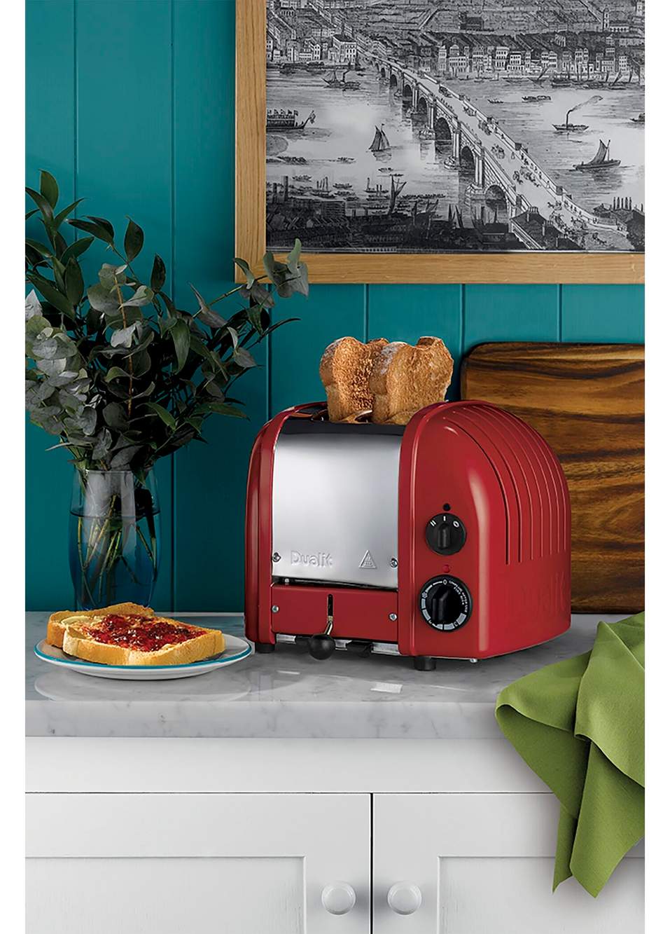 Classic Seri Kırmızı 2 Hazneli Ekmek Kızartma Makinesi — Product image 6 of 6