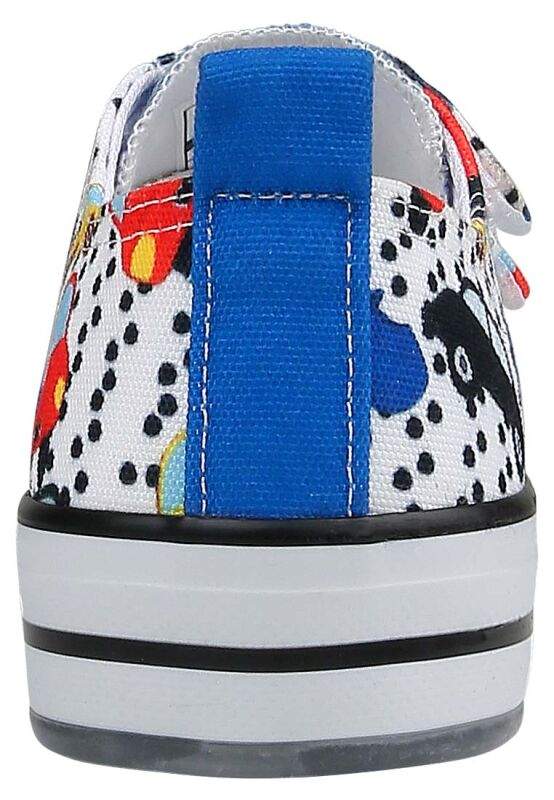 Unisex Kids Vegan White Light-Up Velcro Sneakers - Just Go Somewhere Design — Product image 8 of 9