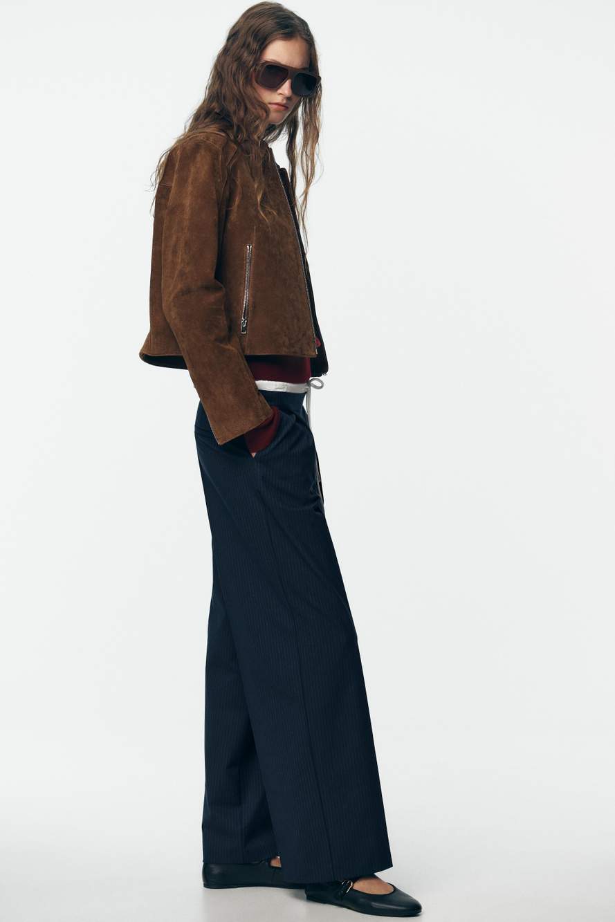 WIDE-LEG TROUSERS WITH DOUBLE WAISTBAND — Product image 4 of 9