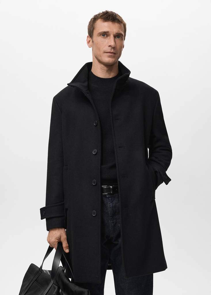 Wool funnel neck coat — Product image 4 of 20