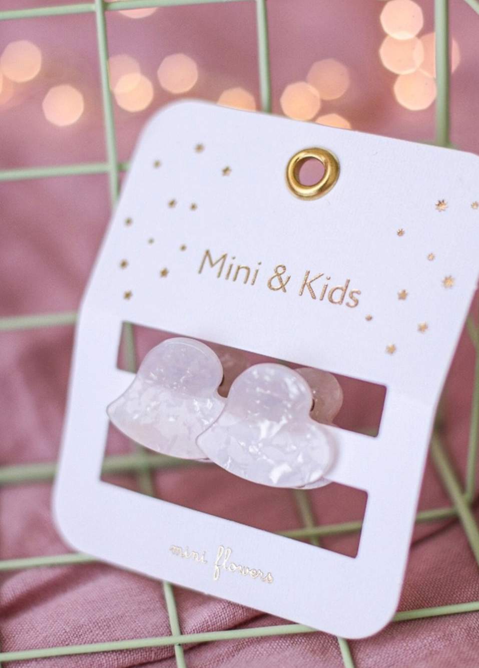 Mini Heart White Bone Girl Child Buckle — Product image 5 of 6