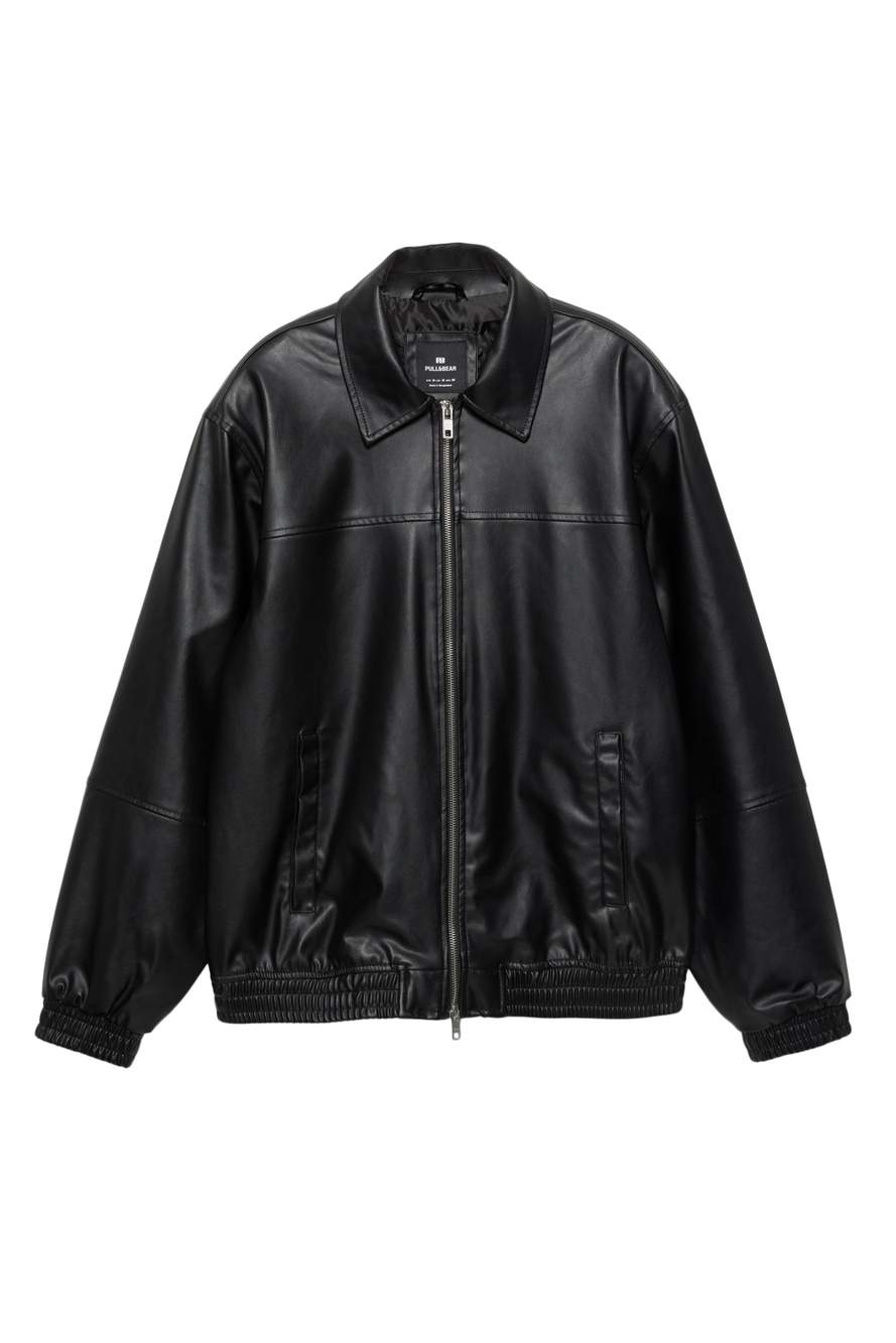 Voluminous leather effect jacket — Product image 17 of 17