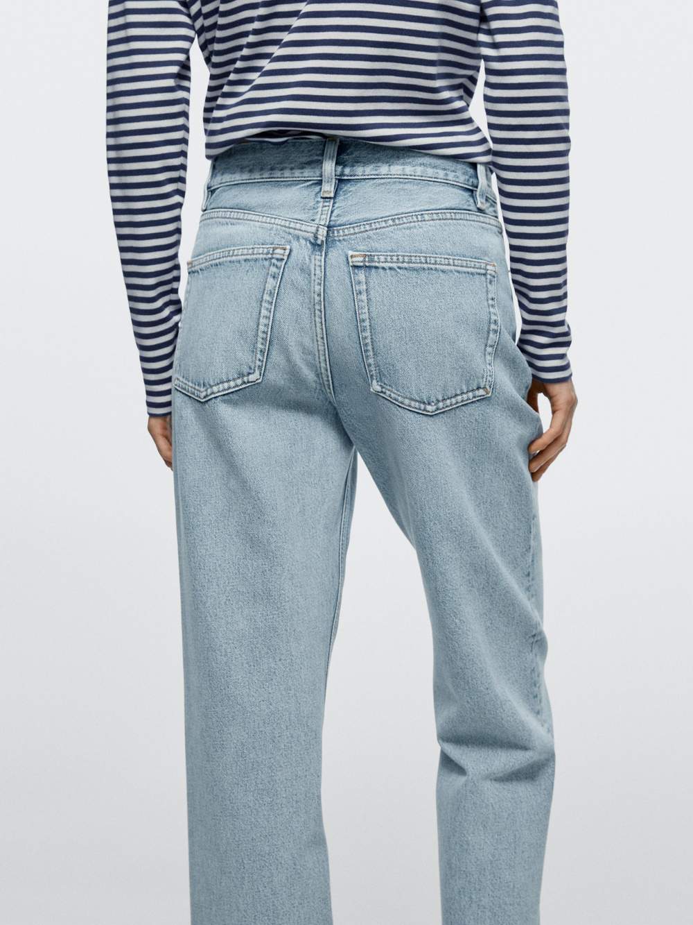 Straight-leg high-waist jeans — Product image 4 of 14