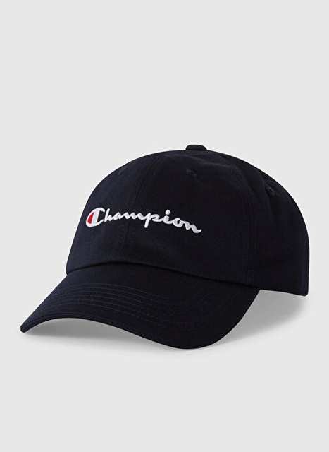 Champion 806242-BS501 Baseball Cap Lacivert Logo Baskılı Unisex Şapka