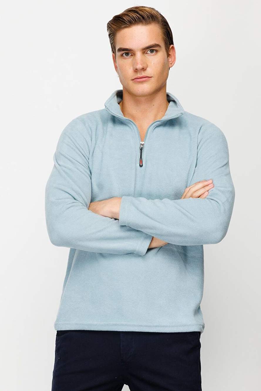 Men's Blue Standard Yarim Zipper Polar — Product image 5 of 6