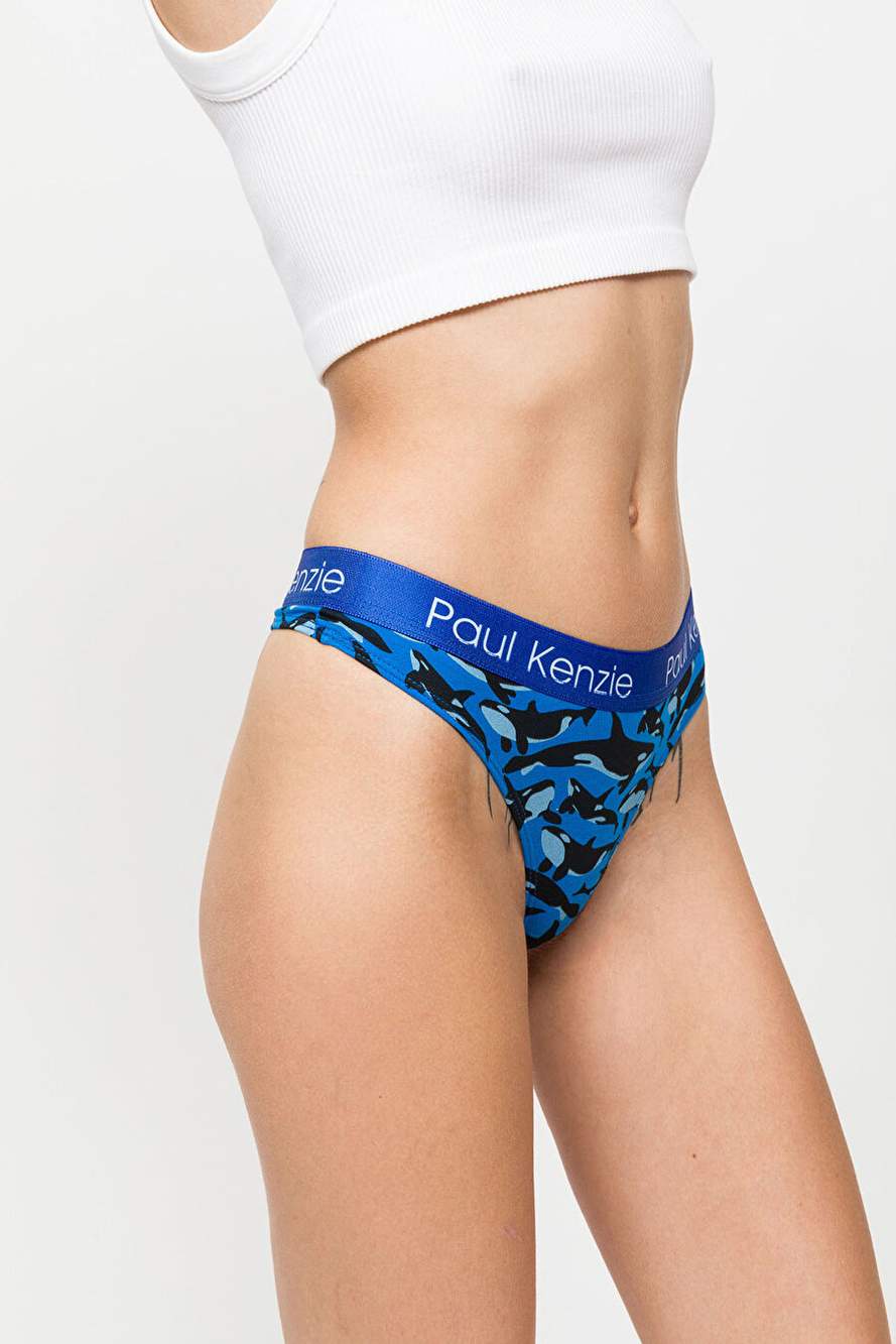 Patterned Women String Panties – Eco Characters – Oh Whale — Product image 4 of 7