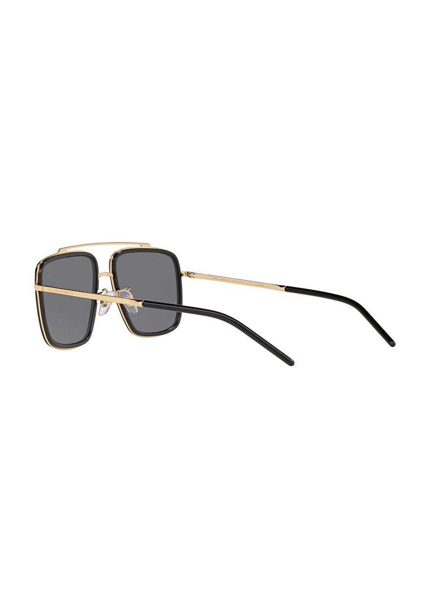 Dolce&Gabbana DG2220 Kare Siyah Erkek Polarize Güneş Gözlüğü — صورة المنتج 5 من 12