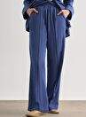 Indigo Blue Mizelle Denim Textured Waist Rubber Genis Paca Pants — Product image 10 of 20