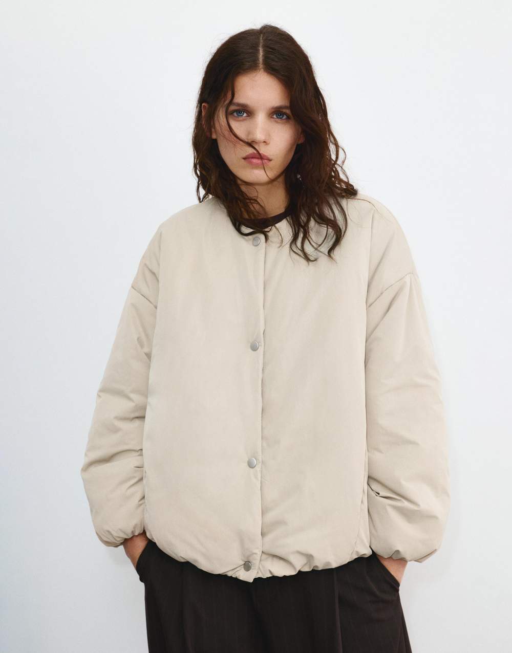 Puffer jacket with snap button — Product image 8 of 22