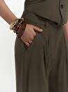 Pailey Low-cut Khaki Vest Pants Set — Product image 33 of 40