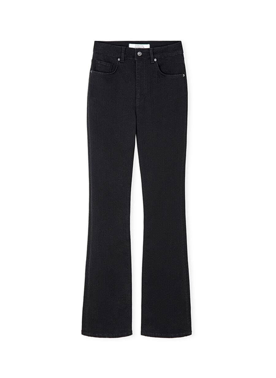 Siyah Kadn Pamuklu Denim Pantolon Is1260018012001 — Product image 4 of 4