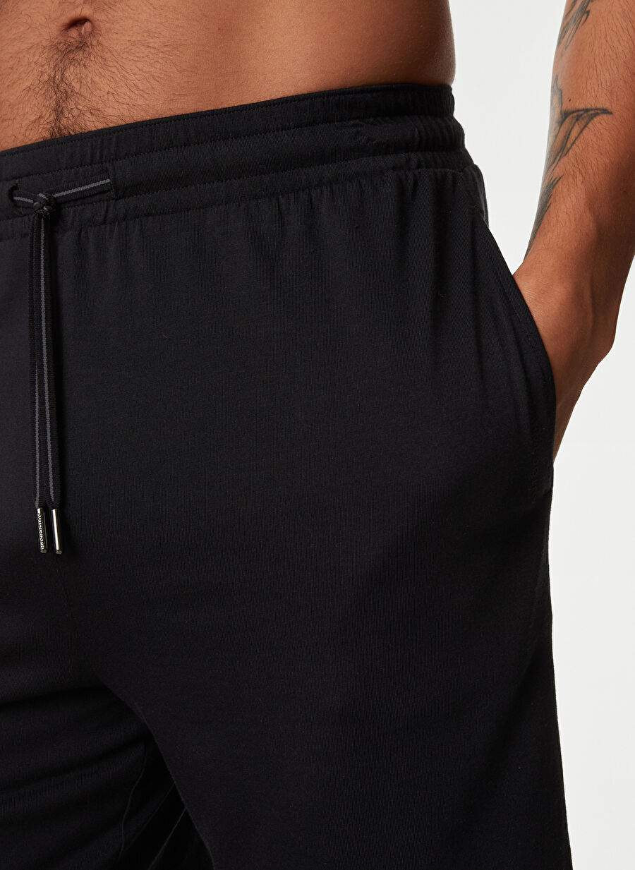 Marks & Spencer Siyah Erkek Düz Pijama Alt 1231A — صورة المنتج 3 من 4